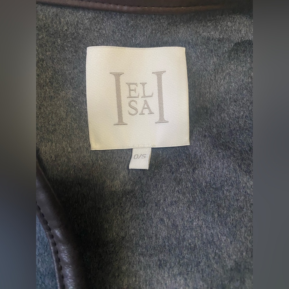 New Helsa Wool Blend Blanket Coat in Gray - Picture 12 of 14
